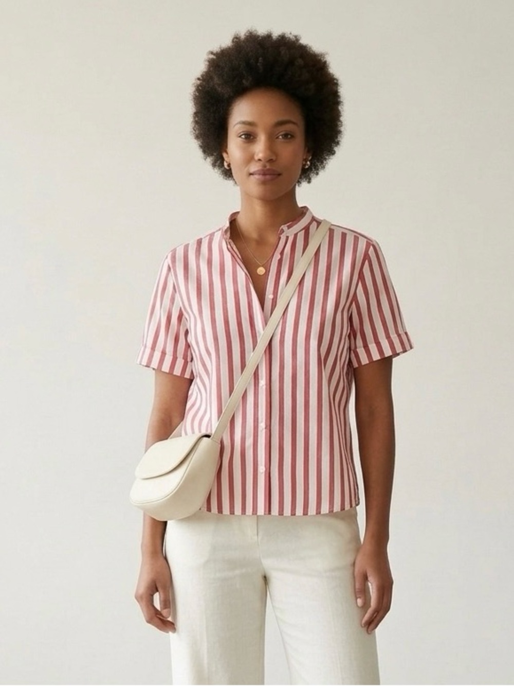 𝐙𝐀𝐑𝐀 Strip Shirt with ruffles on back size Large
